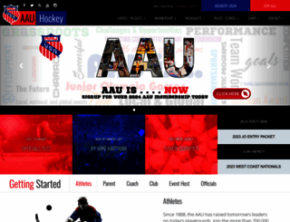 aauhockey.org screenshot