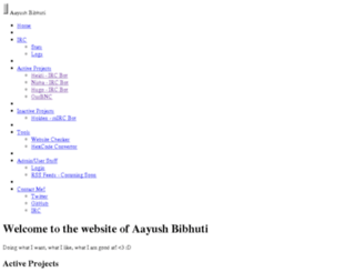 aayushbibhuti.com screenshot