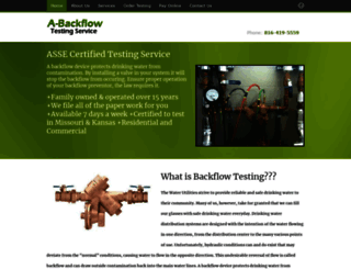 abackflowtesting.com screenshot