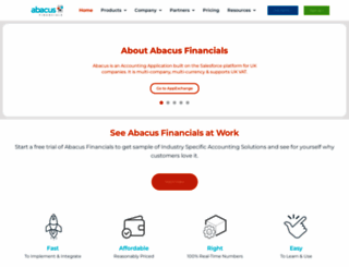 abacusfinancials.com screenshot