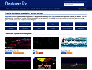 abandonwaredos.com screenshot