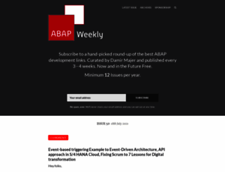abapweekly.info screenshot