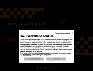 abarth.com screenshot