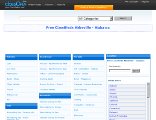 abbevillealabama.classiopen.com screenshot