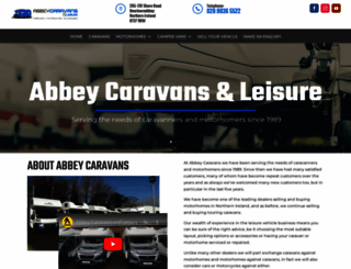 abbey-caravans.com screenshot