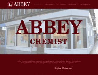 abbeychemist.co.uk screenshot