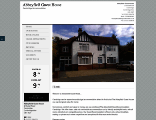 abbeyfieldguesthouse.com screenshot