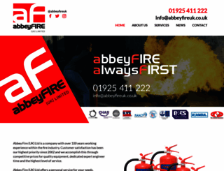 abbeyfireuk.com screenshot