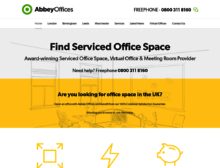 abbeyoffices.com screenshot