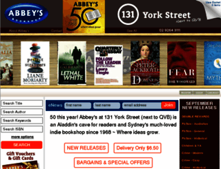 abbeys.com.au screenshot