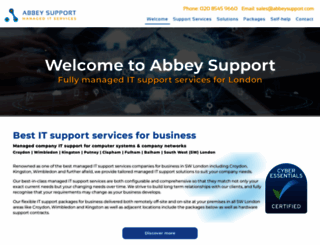 abbeysupport.com screenshot