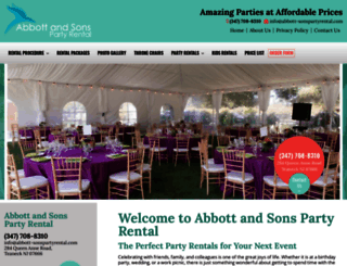 abbott-sonspartyrental.com screenshot
