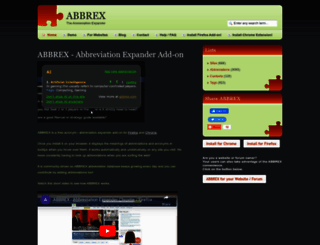abbrex.com screenshot