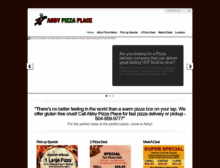 abbypizzaplace.com screenshot