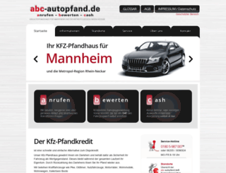 abc-autopfandhaus.de screenshot