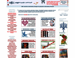 abc-machine-embroidery-designs.com screenshot