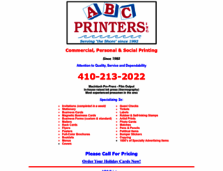 abc-printers.com screenshot