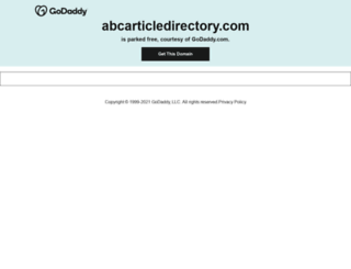 abcarticledirectory.com screenshot