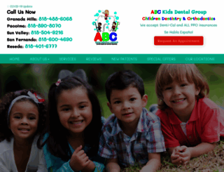 abckidsdentalla.com screenshot