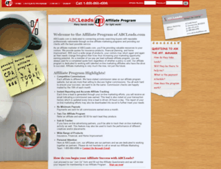 abcleadsaffiliate.com screenshot
