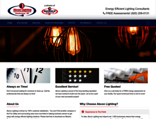 abcon-lighting.com screenshot