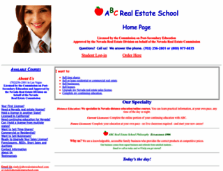 abcrealestateschool.com screenshot