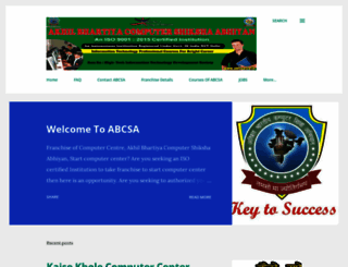 abcsa.co.in screenshot