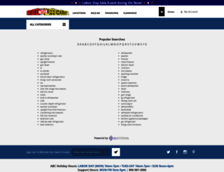 abcwarehouse.resultspage.com screenshot
