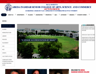 abedainamdarcollege.org.in screenshot