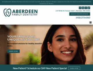 aberdeendentist.com screenshot