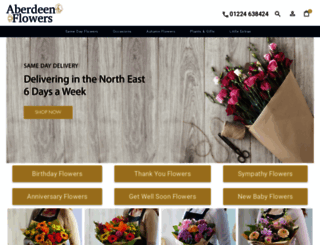 aberdeenflowers.co.uk screenshot