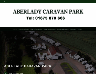 aberladycaravanpark.co.uk screenshot
