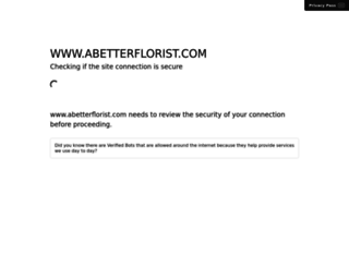 abetterflorist.com screenshot