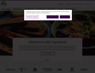 abfingredients.com screenshot