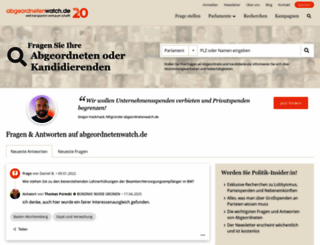 abgeordnetenwatch.de screenshot