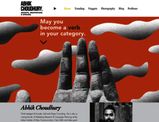 abhikchoudhury.com screenshot