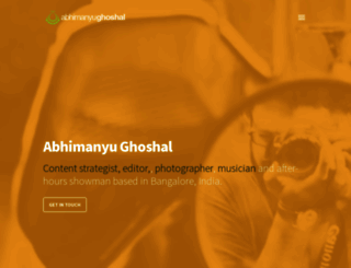 abhimanyughoshal.com screenshot