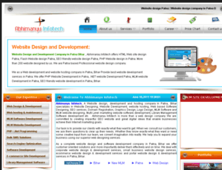 abhimanyuinfotech.co.in screenshot