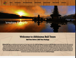 abhiramabalitours.com screenshot