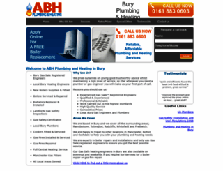 abhplumbingandheating.co.uk screenshot