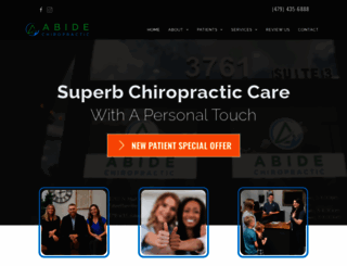 abidechiropractic.com screenshot