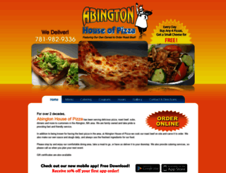 abingtonhouseofpizza.com screenshot