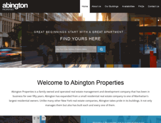 abingtonproperties.com screenshot