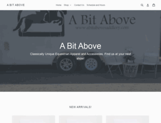 abitabovesaddlery.com screenshot