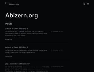 abizern.org screenshot