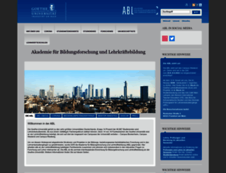 abl.uni-frankfurt.de screenshot