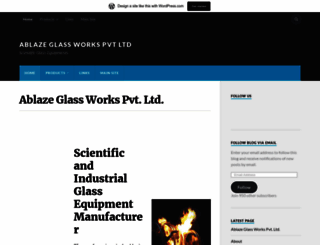 ablazeglassworks.wordpress.com screenshot