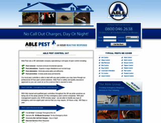 able-pest.co.uk screenshot