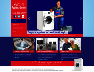 ableapplianceservice.net screenshot