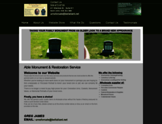 ablemonumentrestorationservice.com screenshot